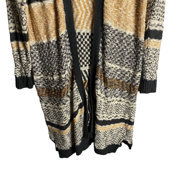 Marled by Reunited Clothing Women's Color Block Striped Long Line Cardigan - Picture 3 of 8